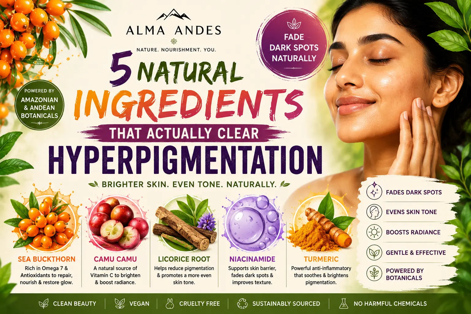 5 Natural Ingredients That Actually Help Fade Hyperpigmentation (Backed by Science)