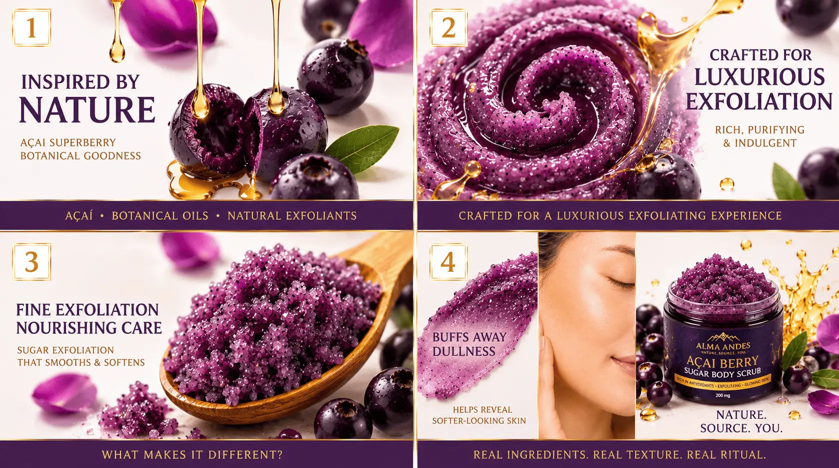 Body Scrub with Anti-Oxidant of Acai