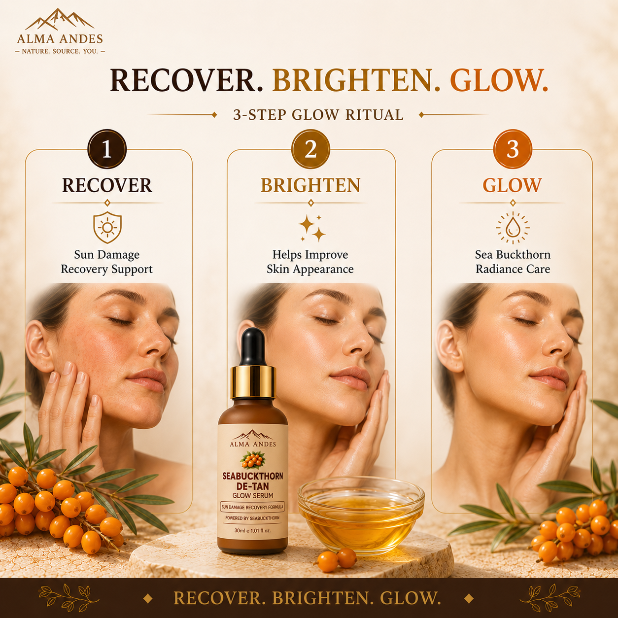 De Tan Face Glow Serum for Tan Removal with Sun Damage Recovery - Slide 7