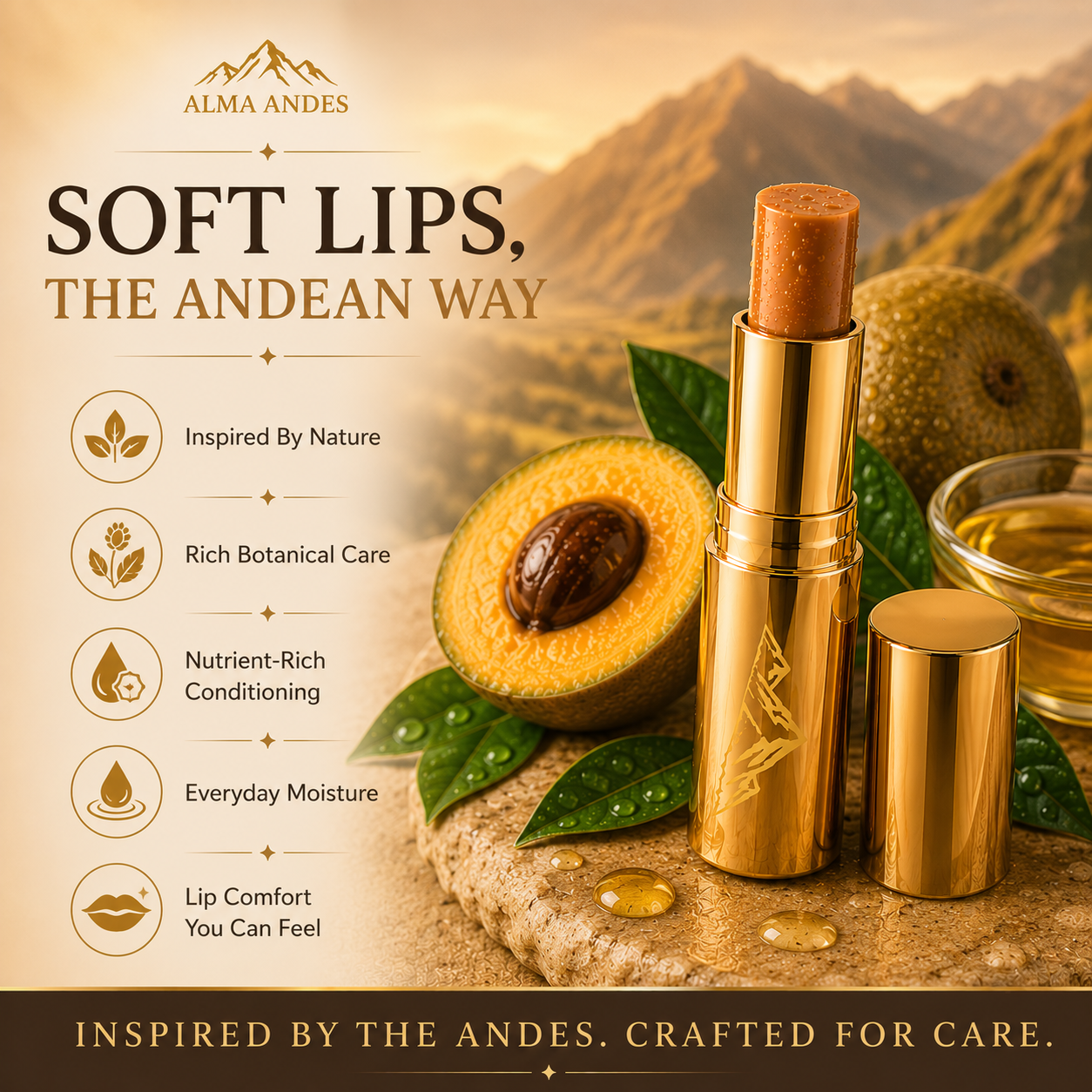 Lip Balm for Dry Lips with High Collagen of Lucuma Fruit - Slide 7