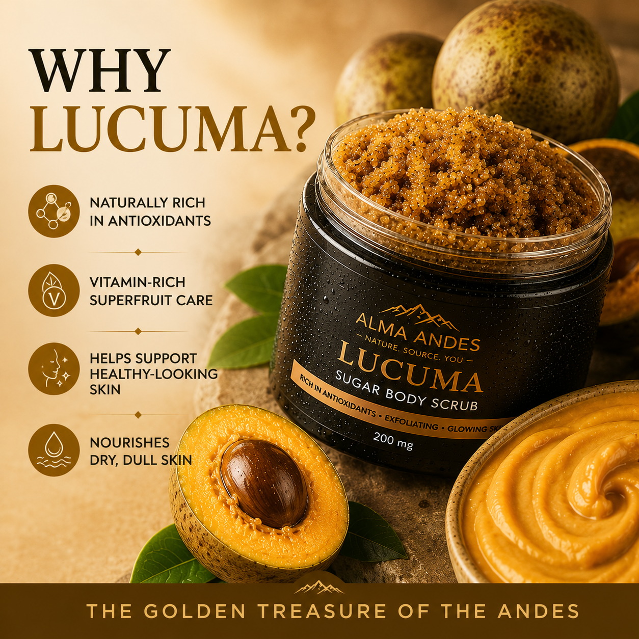 Body Scrub with High Collagen of Lucuma - Slide 2