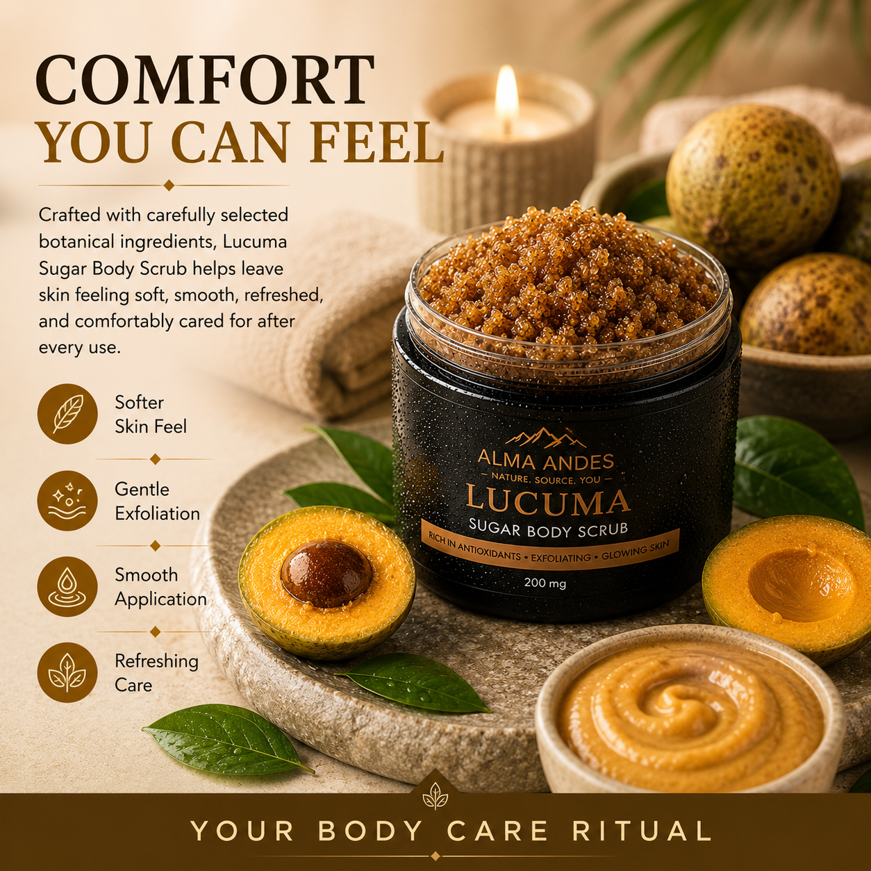 Body Scrub with High Collagen of Lucuma - Slide 5