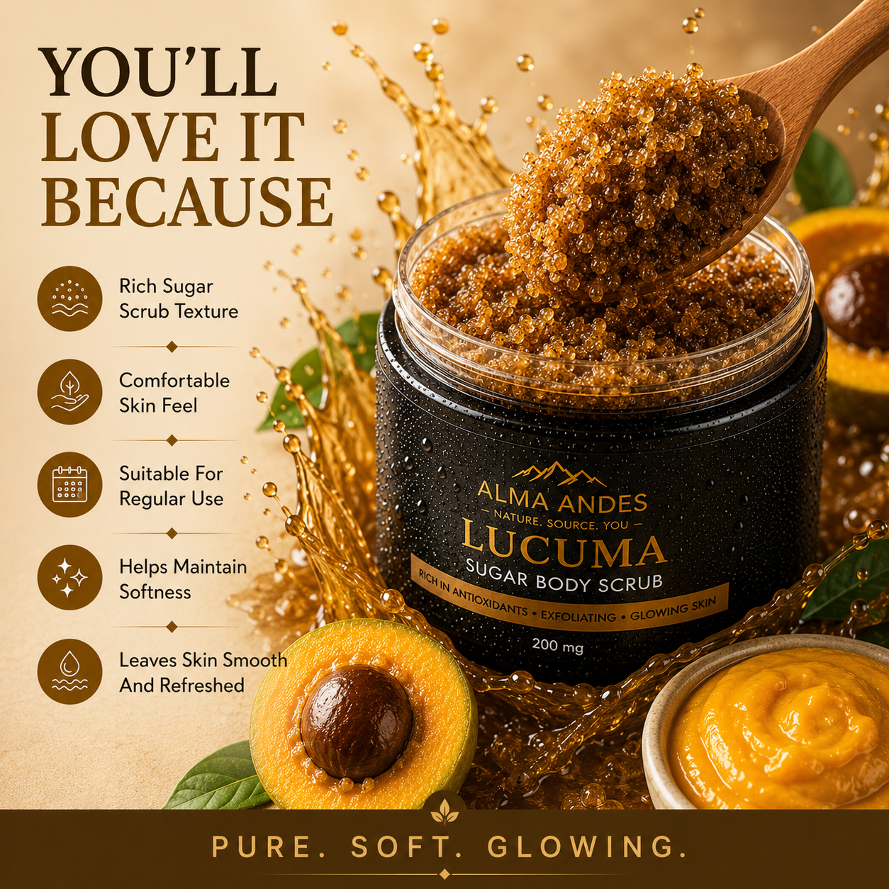 Body Scrub with High Collagen of Lucuma - Slide 7