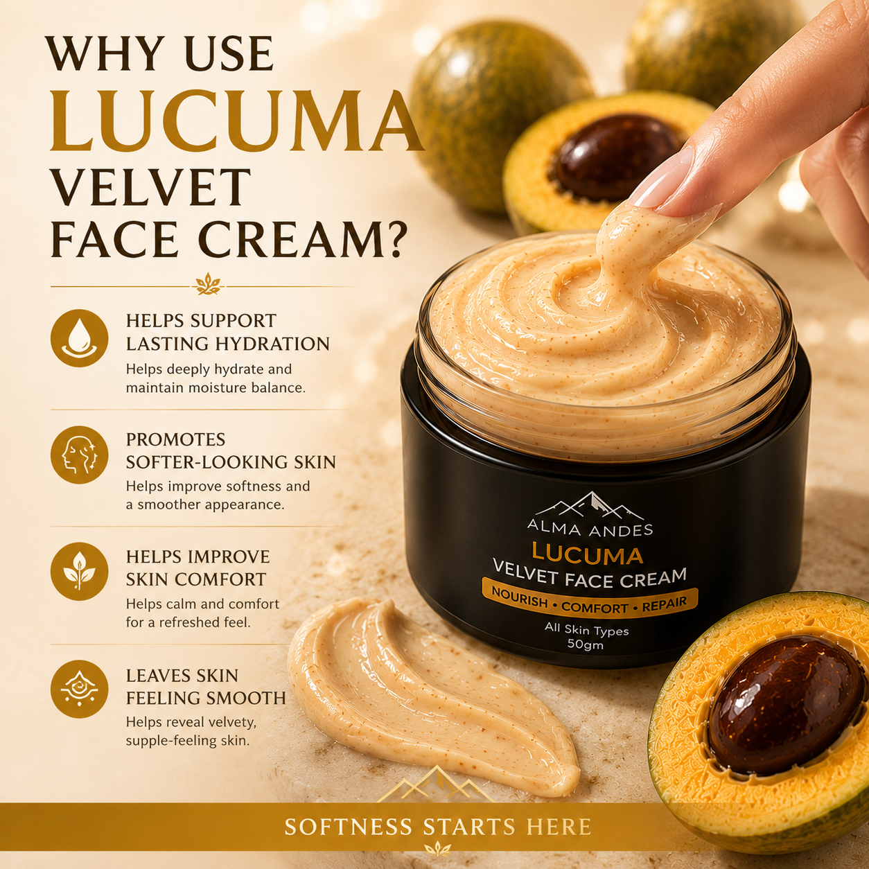 Anti Blemish Face Cream with High Collagen of Lucuma - Slide 3