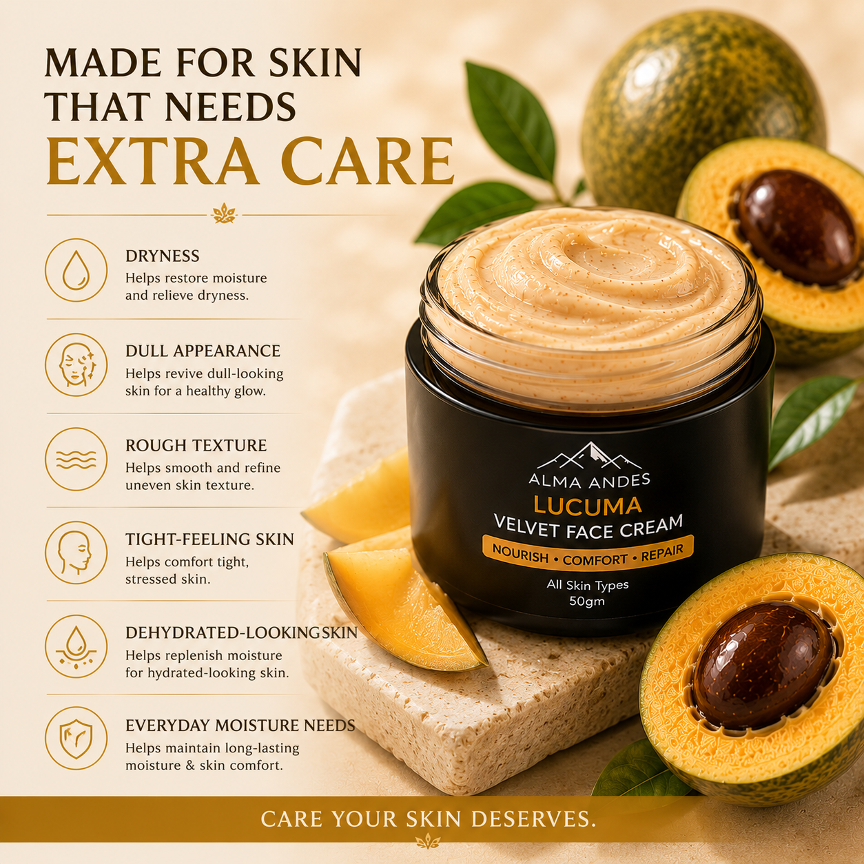 Anti Blemish Face Cream with High Collagen of Lucuma - Slide 5