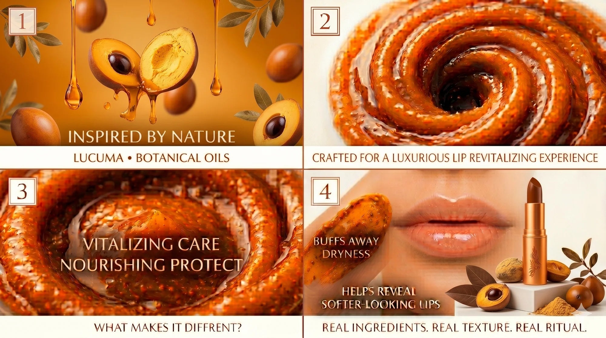 Lip Balm for Dry Lips with High Collagen of Lucuma Fruit