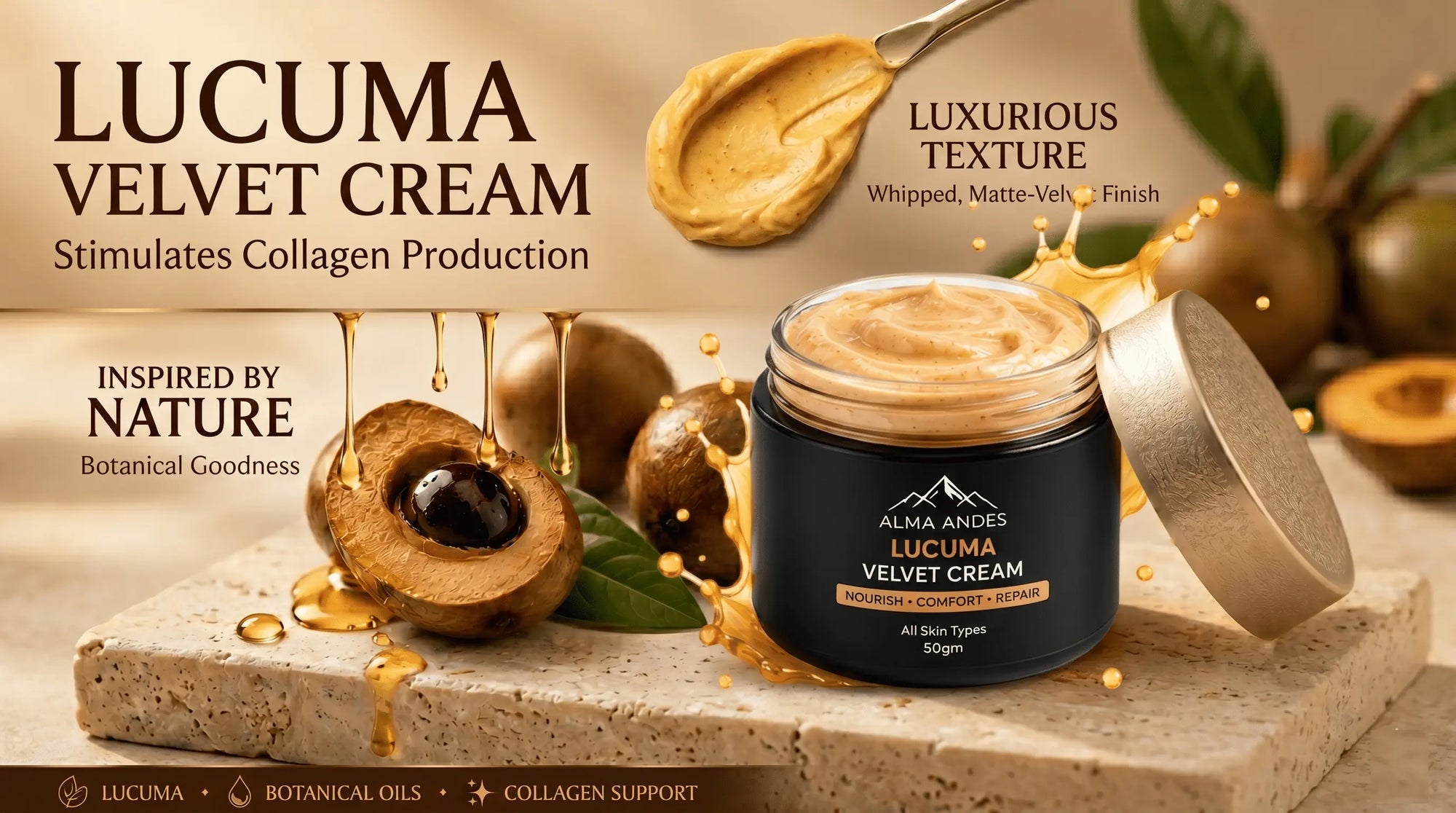 Anti Blemish Face Cream with High Collagen of Lucuma