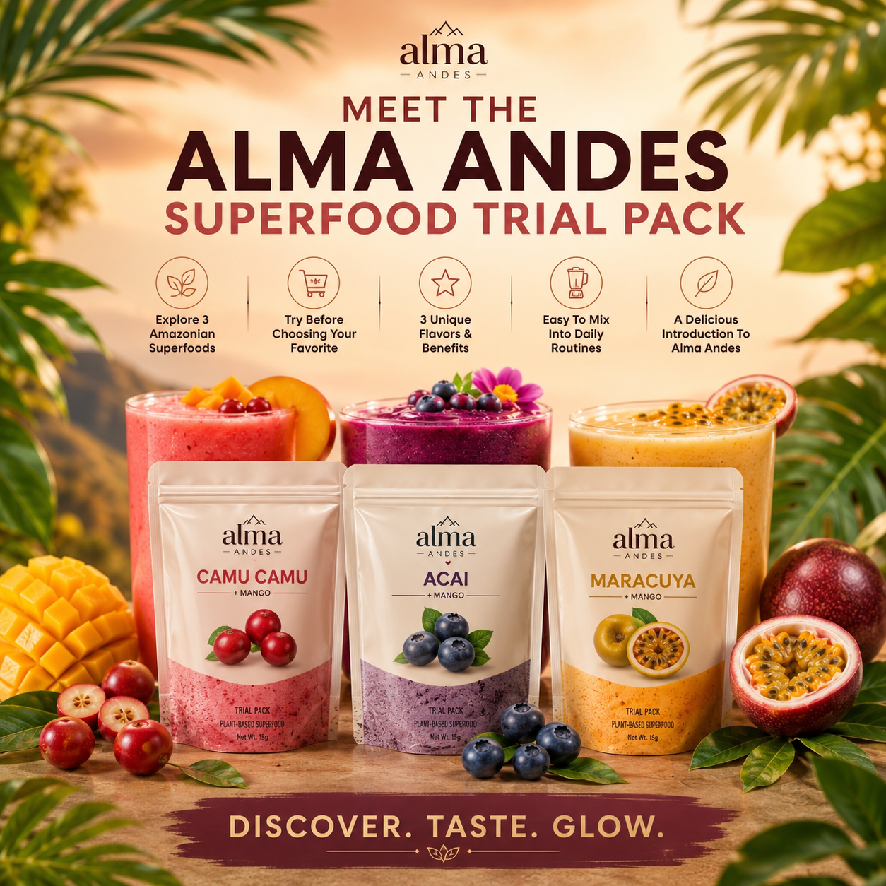 Natural Skincare Powders- Trial Discovery Pack - Slide 1