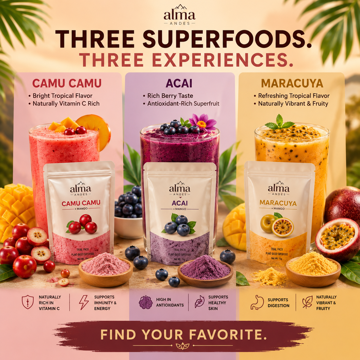 Natural Skincare Powders- Trial Discovery Pack - Slide 2