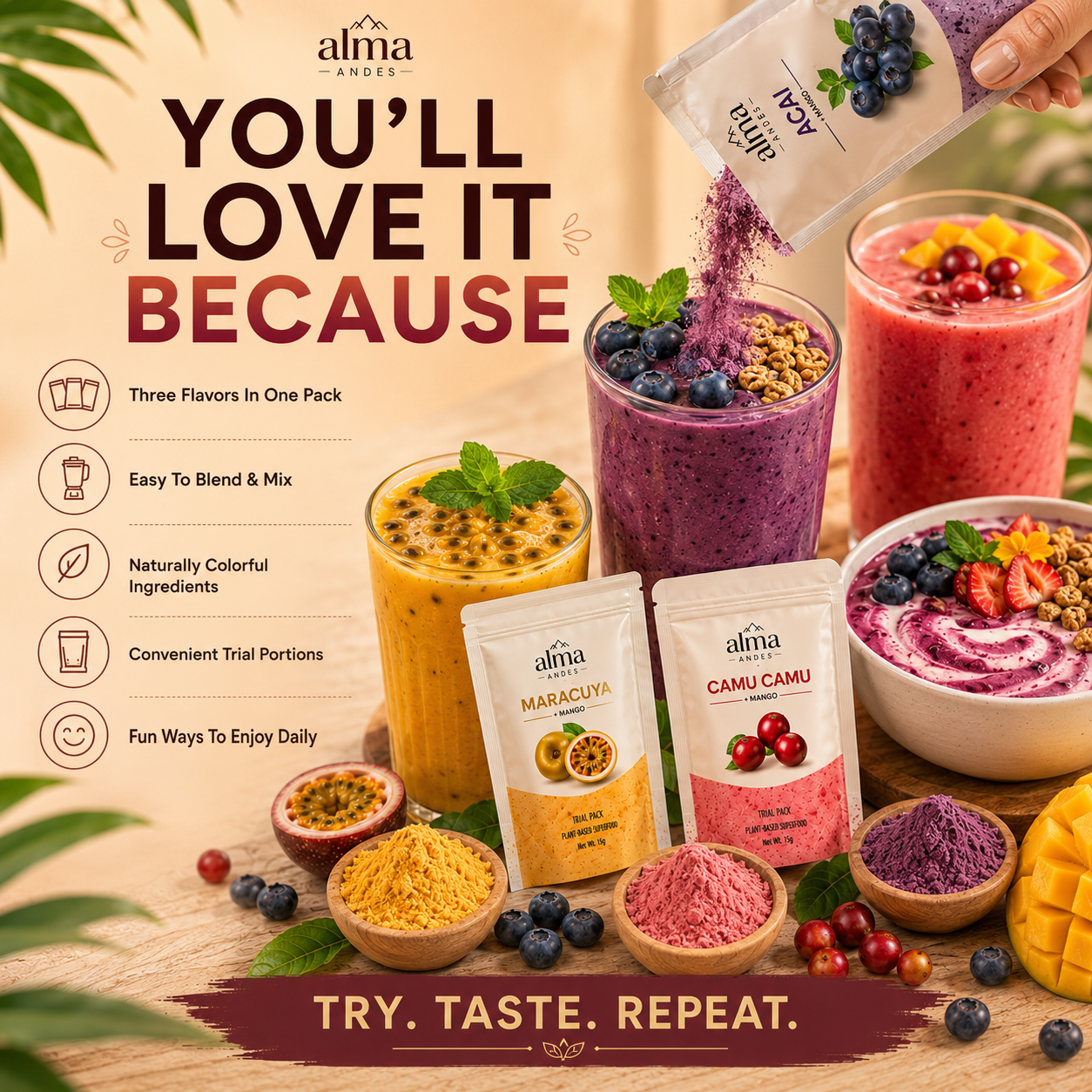 Natural Skincare Powders- Trial Discovery Pack - Slide 7