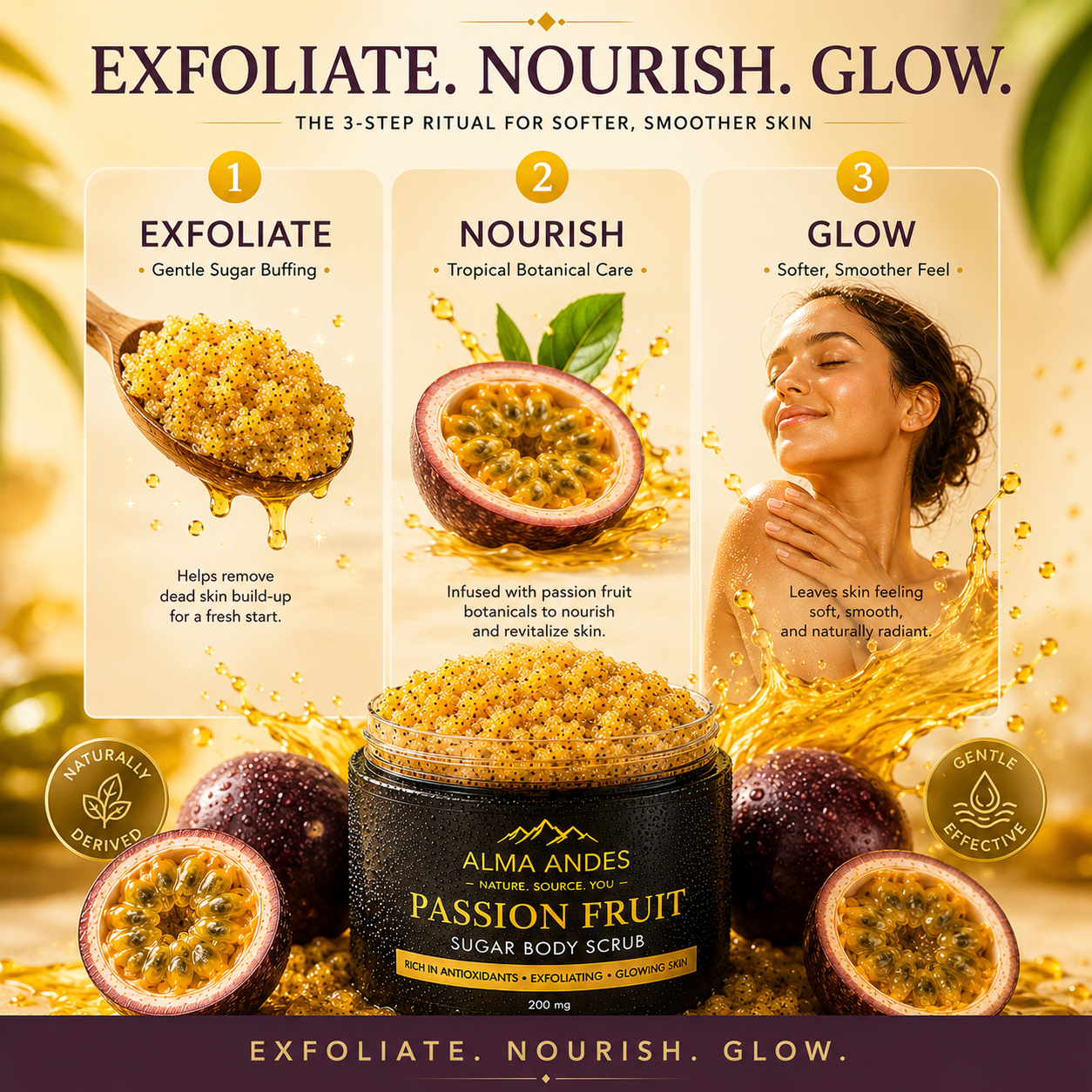 Body Scrub with Vitamin C of Passion Fruit - Slide 4
