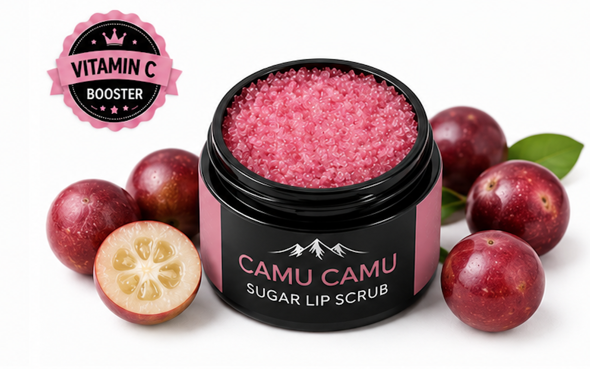 Camu Camu Lip Scrub: Brighten & Smooth Lips Naturally – Alma Andes