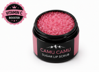 white background Camu camu lip scrub