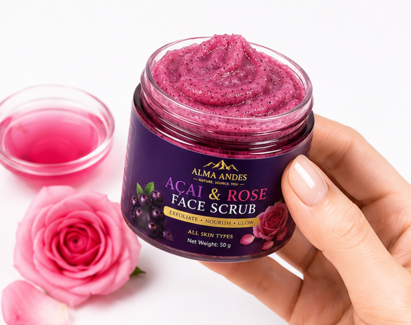 Acai & Rose Face Scrub