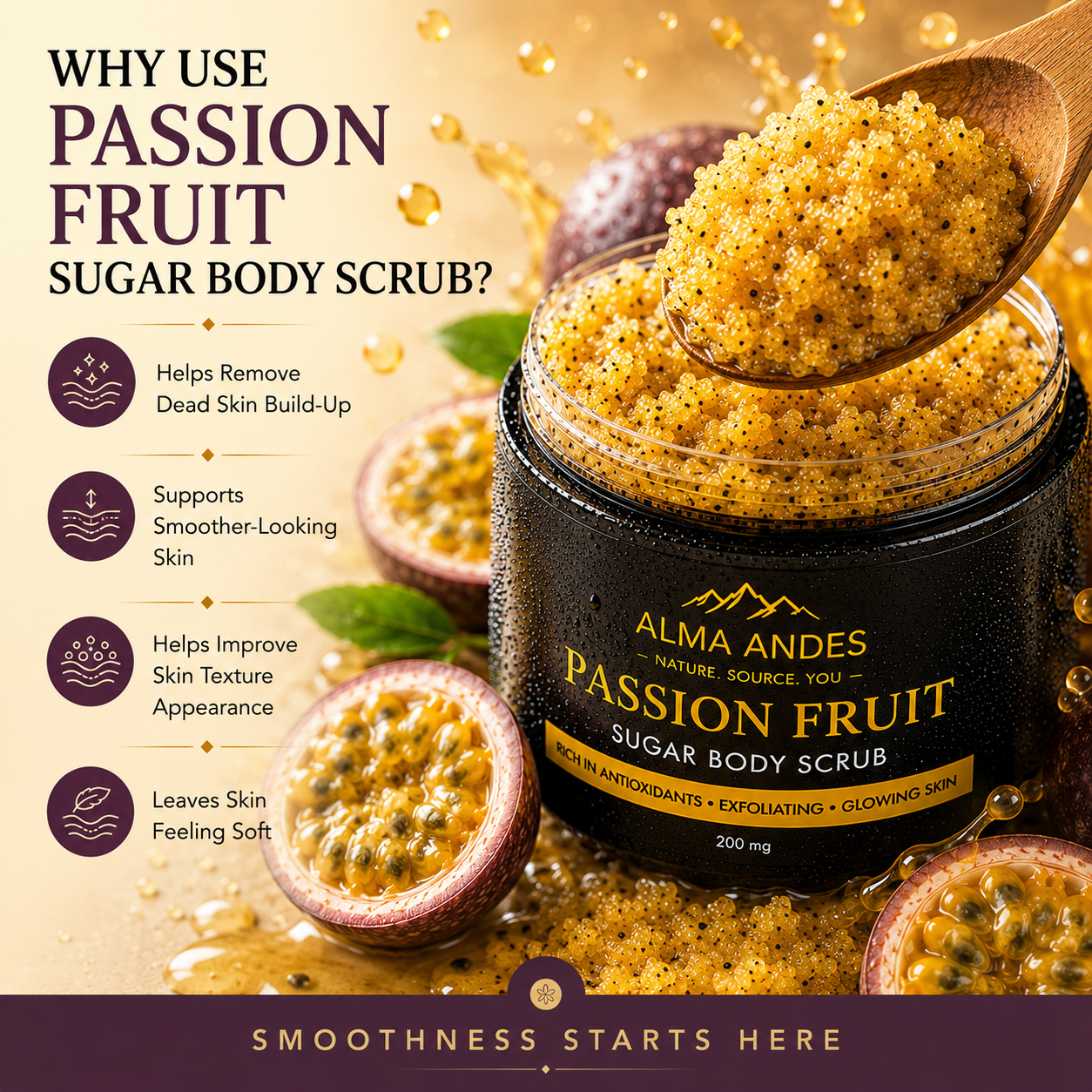 Body Scrub with Vitamin C of Passion Fruit - Slide 5