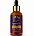 Alma Andes Acai Berry Vitamin C Serum bottle on a white background
